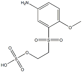 Sulfuric acid hydrogen 2-(5-amino-2-methoxyphenylsulfonyl)ethyl ester Struktur