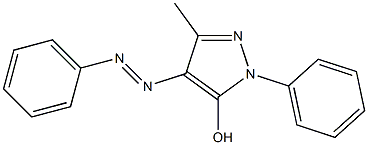 5-Methyl-4-(phenylazo)-2-phenyl-2H-pyrazol-3-ol Struktur