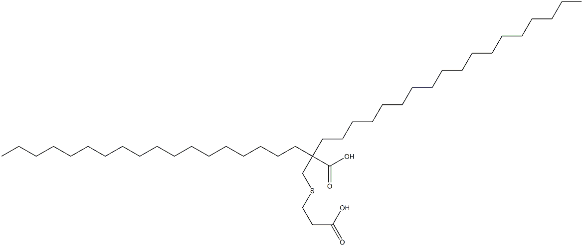 2-[(2-カルボキシエチルチオ)メチル]-2-オクタデシルイコサン酸 化學構(gòu)造式