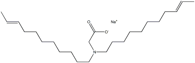 N,N-Di(9-undecenyl)aminoacetic acid sodium salt Struktur