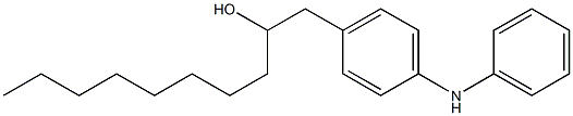 4-(2-Hydroxydecyl)phenylphenylamine Struktur