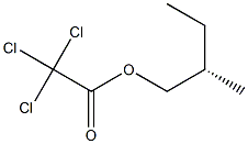 (+)-Trichloroacetic acid (S)-2-methylbutyl ester Struktur