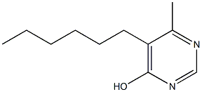 5-Hexyl-6-methyl-4-pyrimidinol Struktur