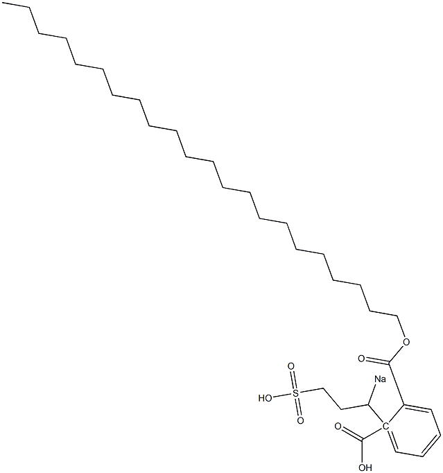 Phthalic acid 1-docosyl 2-(1-sodiosulfopropyl) ester Struktur