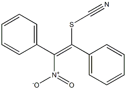 (E)-1-Thiocyanato-2-nitro-1,2-diphenylethene Struktur