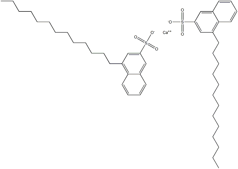 Bis(4-tridecyl-2-naphthalenesulfonic acid)calcium salt Struktur