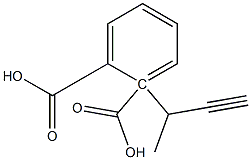 (-)-Phthalic acid hydrogen 1-[(S)-1-ethynylethyl] ester Struktur