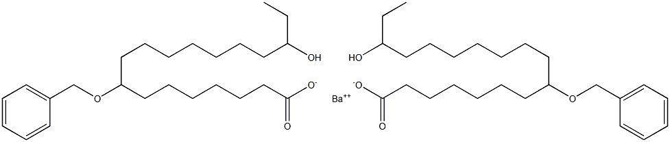 Bis(8-benzyloxy-16-hydroxystearic acid)barium salt Struktur