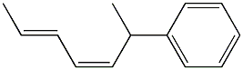 (2E,4Z)-6-Phenyl-2,4-heptadiene Struktur