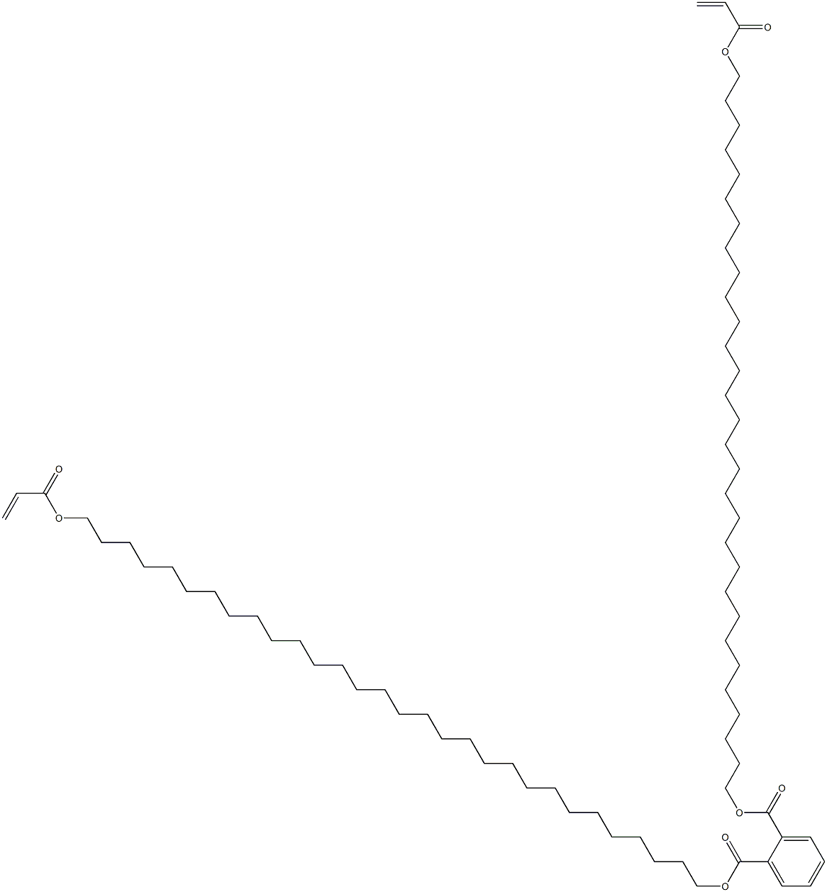 Phthalic acid bis(30-acryloyloxytriacontyl) ester Struktur