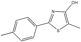 2-(4-Methylphenyl)-5-methylthiazol-4-ol Struktur