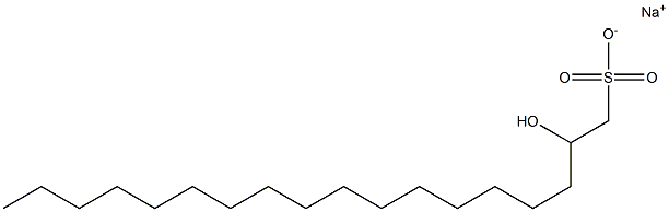 2-Hydroxyoctadecane-1-sulfonic acid sodium salt Struktur