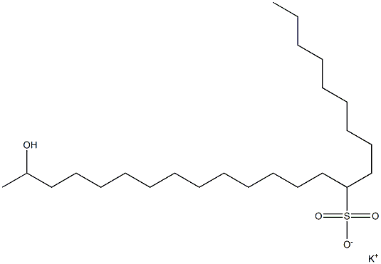 23-Hydroxytetracosane-10-sulfonic acid potassium salt Struktur