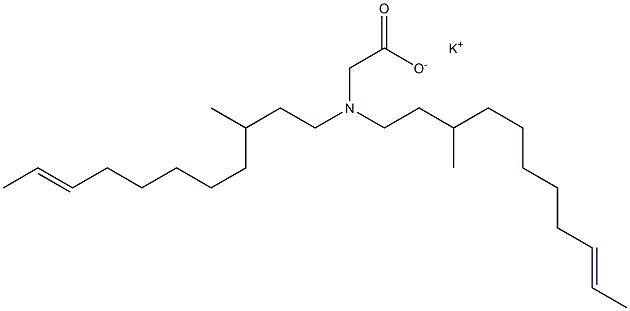 N,N-Bis(3-methyl-9-undecenyl)glycine potassium salt Struktur