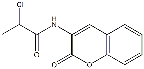 N-(Coumarin-3-yl)-2-chloropropanamide Struktur