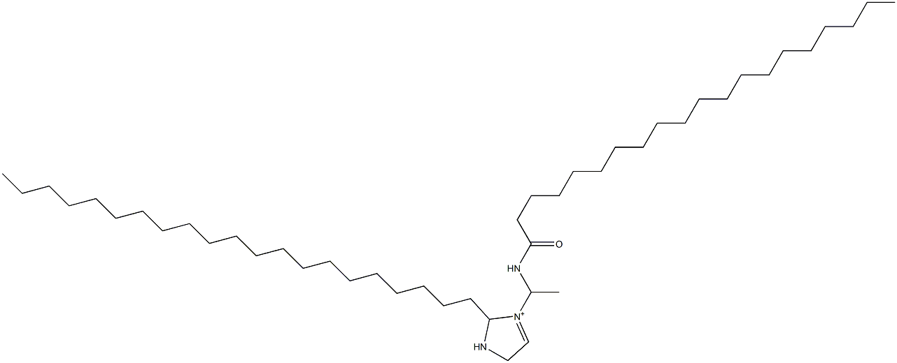 2-Henicosyl-3-[1-(icosanoylamino)ethyl]-3-imidazoline-3-ium Struktur