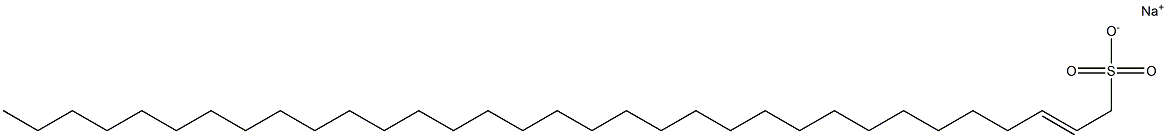 Tritriacontan-2-ene-1-sulfonic acid sodium salt Struktur