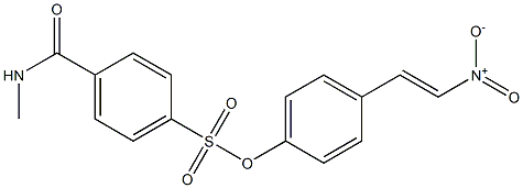 4-[4-[(E)-2-Nitroethenyl]phenoxysulfonyl]-N-methylbenzamide Struktur