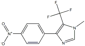 1-Methyl-4-(4-nitrophenyl)-5-(trifluoromethyl)-1H-imidazole Struktur