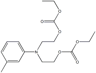 N,N-Bis[2-(ethoxycarbonyloxy)ethyl]-m-methylaniline Struktur