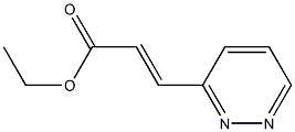 (E)-3-(3-Pyridazinyl)acrylic acid ethyl ester Struktur