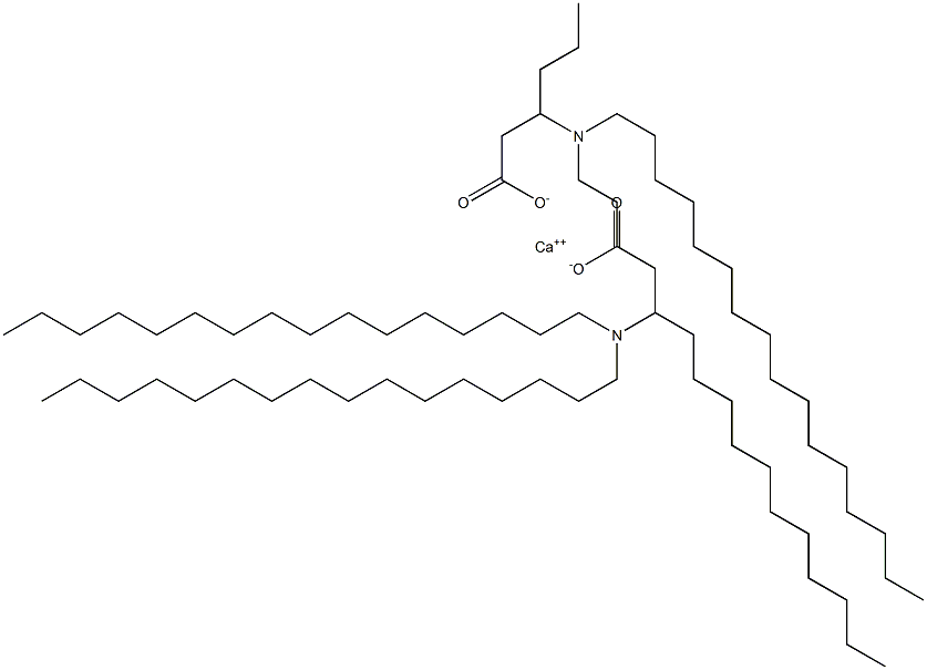 Bis[3-(dihexadecylamino)hexanoic acid]calcium salt Struktur