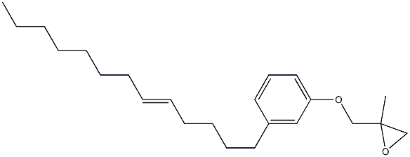 3-(5-Tridecenyl)phenyl 2-methylglycidyl ether Struktur