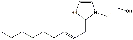 2-(2-Nonenyl)-4-imidazoline-1-ethanol Struktur