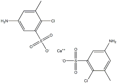 Bis(3-amino-6-chloro-5-methylbenzenesulfonic acid)calcium salt Struktur