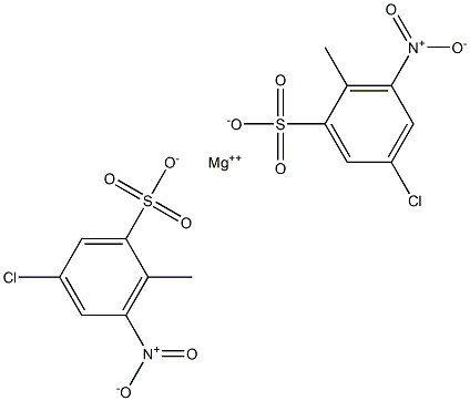 Bis(5-chloro-2-methyl-3-nitrobenzenesulfonic acid)magnesium salt Struktur