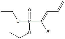 [(1Z)-1-Bromo-1,3-butadienyl]phosphonic acid diethyl ester Struktur