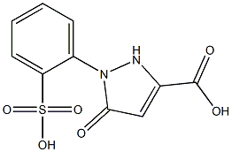 1-(Sulfophenyl)-3-carboxy-5-pyrazolone Struktur