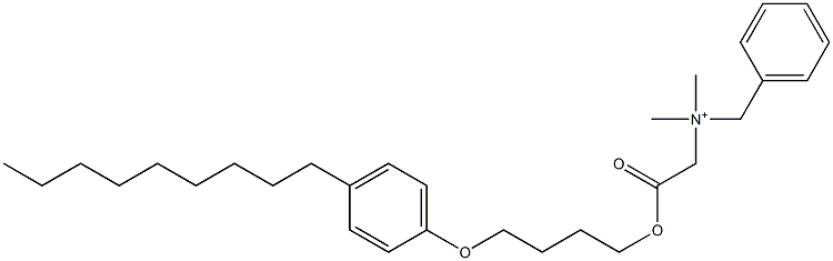 N,N-Dimethyl-N-benzyl-N-[[[4-(4-nonylphenyloxy)butyl]oxycarbonyl]methyl]aminium Struktur