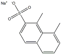 1,8-Dimethyl-2-naphthalenesulfonic acid sodium salt Struktur