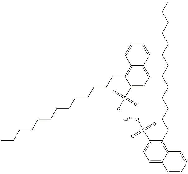 Bis(1-tridecyl-2-naphthalenesulfonic acid)calcium salt Struktur