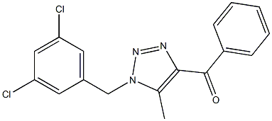 4-Benzoyl-5-methyl-1-(3,5-dichlorobenzyl)-1H-1,2,3-triazole Struktur