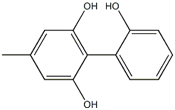 4-Methyl-1,1'-biphenyl-2,2',6-triol Struktur