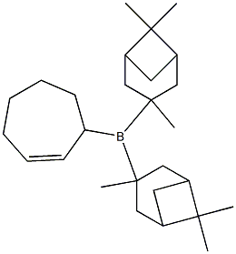 (2-Cycloheptenyl)bis(3,6,6-trimethylbicyclo[3.1.1]heptan-3-yl)borane Struktur