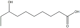 8-Hydroxycapric acid Struktur