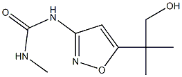 1-Methyl-3-[5-(1,1-dimethyl-2-hydroxyethyl)-3-isoxazolyl]urea Struktur