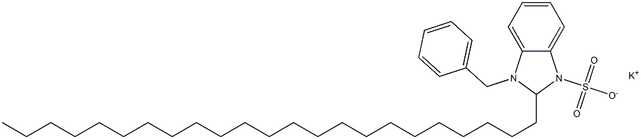 1-Benzyl-2,3-dihydro-2-tricosyl-1H-benzimidazole-3-sulfonic acid potassium salt Struktur