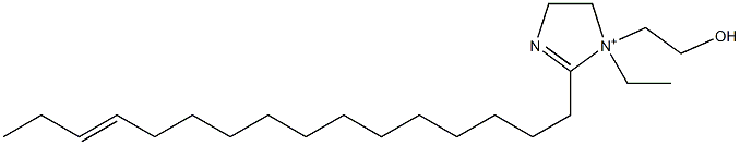 1-Ethyl-2-(13-hexadecenyl)-1-(2-hydroxyethyl)-2-imidazoline-1-ium Struktur