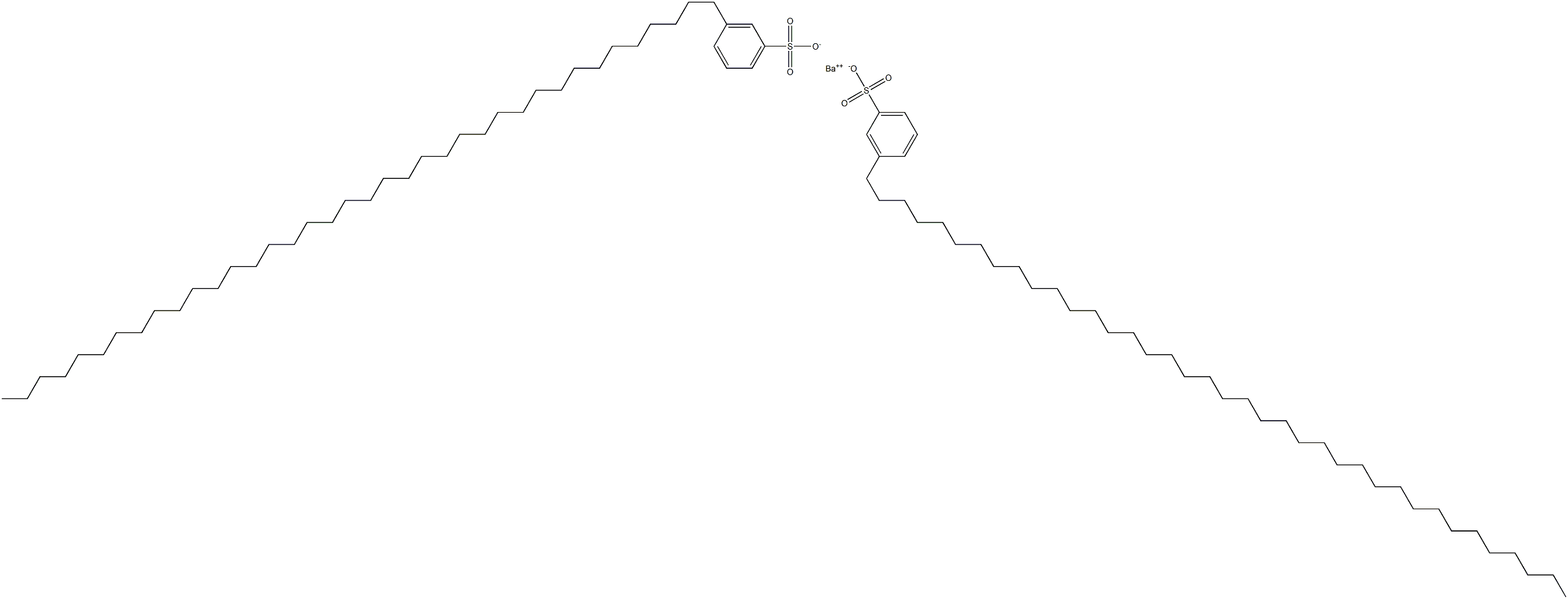 Bis[3-(octatriacontan-1-yl)benzenesulfonic acid]barium salt Struktur