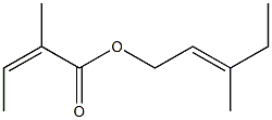 2-Methylisocrotonic acid 3-methyl-2-pentenyl ester Struktur