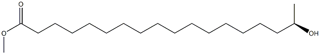 [R,(-)]-17-Hydroxystearic acid methyl ester Struktur