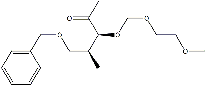 (3S,4S)-5-Benzyloxy-3-(2-methoxyethoxymethoxy)-4-methylpentan-2-one Struktur