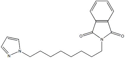 2-[8-(1H-Pyrazol-1-yl)octyl]-2H-isoindole-1,3-dione Struktur