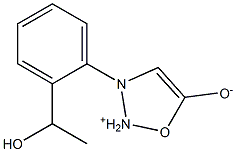 3-[2-(1-Hydroxyethyl)phenyl]-1,2,3-oxadiazole -ium-5-olate Struktur