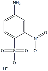 4-Amino-2-nitrobenzenesulfonic acid lithium salt Struktur