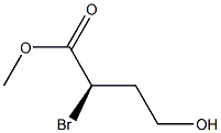 (R)-2-Bromo-4-hydroxybutyric acid methyl ester Struktur